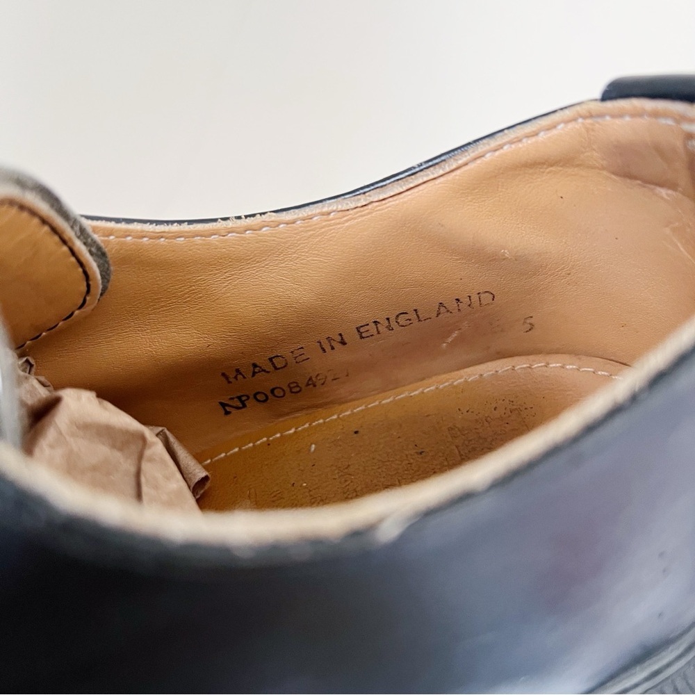 Dr Martens Vintage 8461 Oxford Gibson Black Leather Square Toe Platform Mie View 5